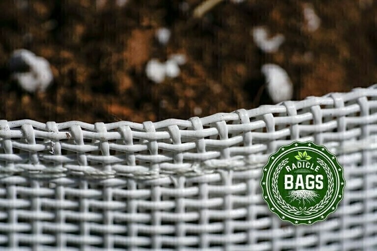 Radicle Bags Round Pot PVC Mesh Without Handles