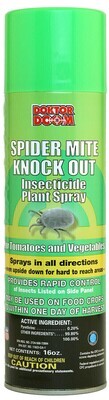 Doktor Doom Spider Mite Knock Out Insecticide &amp; Miticide Pyrethrin Pressurized Aerosol Spray Can 1 pint 500 milliliter 1/ each