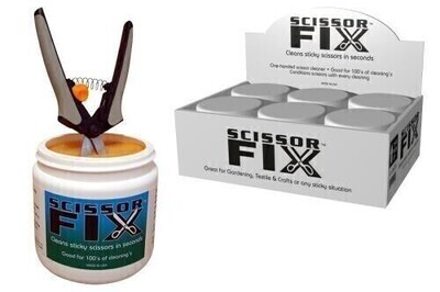 Scissor Fix Self-Contained Sealable Scissor Sponge Blade-Cleaning 6/ case