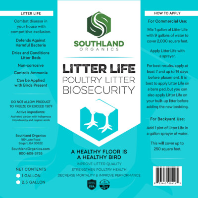 Southland Organics Litter Life Poultry Amendment
