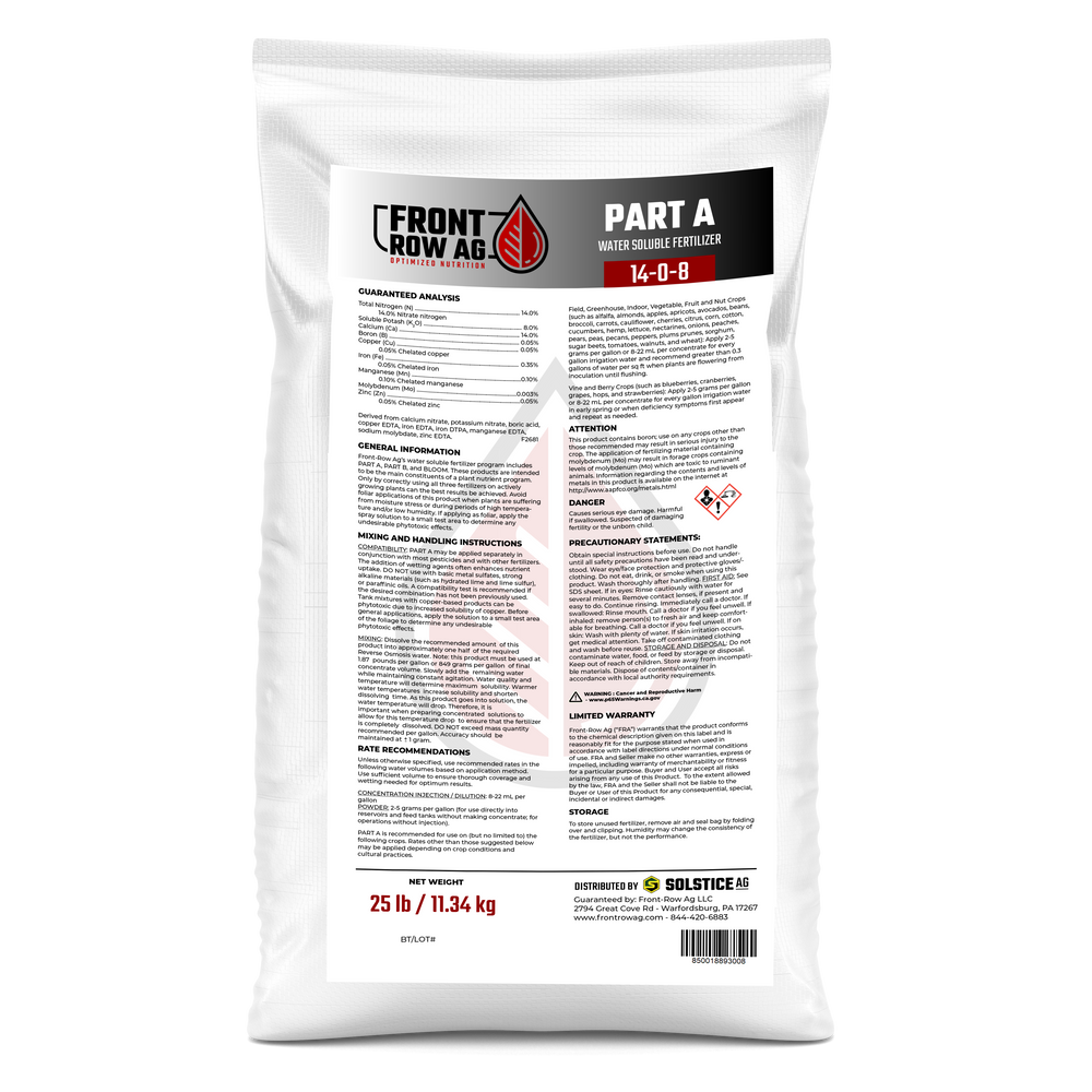 Front Row Ag Soluble Part A 14-0-8