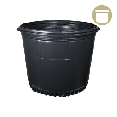Grow1 Round Pot Thermoformed Black