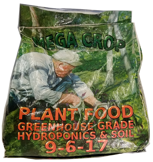 GreenLeaf Nutrients Mega Crop 1 Part Nutrient 9-6-17 25 pound 11 kilogram 1/ each