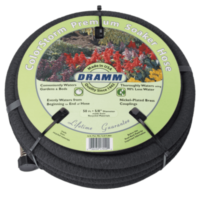 Dramm Soaker Hose ColorStorm with Standard Brass Fittings