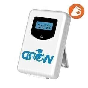 Grow1 Digital Hygrometer Weather Station Wireless Temperature/ Humidity