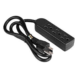 Grow1 Heavy Duty Grounded Extension Cord 3 Outlet