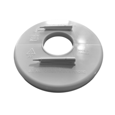Generic Rockwool/ Peat Round Drip Cap White 10 inch