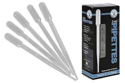 Measure Master Pipette Sterile Disposable 3 milliliter