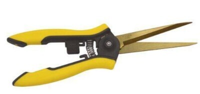 Dramm ColorPoint Cutting Tool Little Buddy Hydroponic Clippers Stainless Steel with Titanium Coating Yellow 3 inch 1/ each