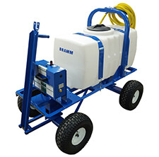 Dramm Air Powered Foamer, size: 100 gallon 25 foot Hose BigFoot Pneumatic Wheels SprayTrax Axle Articulation 1/ each