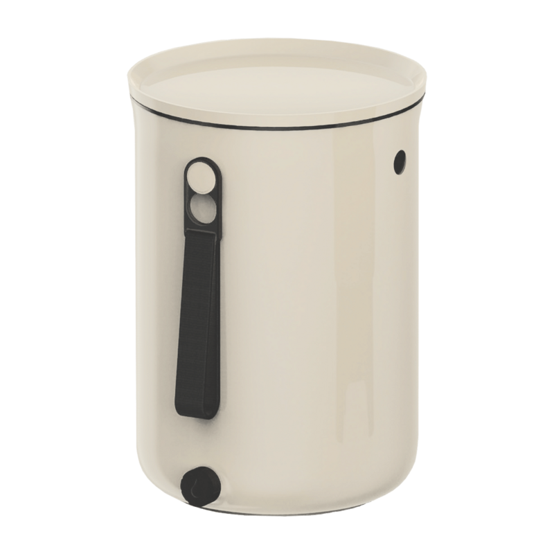 TeraGanix Complete Composter Organko with EM Bokashi 1 pound 2.5 gallon 13.4x9.6x9.6 inch 34x24.5x24.5 centimeter 1/ each