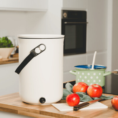 TeraGanix Complete Composter Organko with EM Bokashi 1 pound 2.5 gallon 13.4x9.6x9.6 inch 34x24.5x24.5 centimeter 1/ each