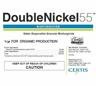 Certis Double Nickel Insecticide Water Dispersible Granules 5 pound 2.3 kilogram 1/ each