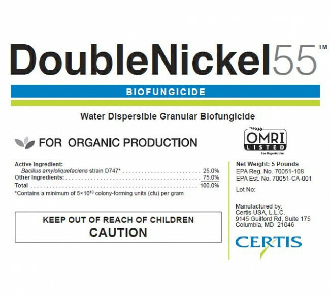 Certis Double Nickel Insecticide Water Dispersible Granules 5 pound 2.3 kilogram 1/ each