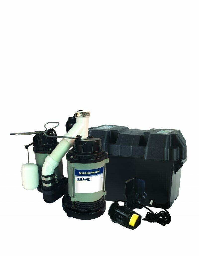 Blue Angel Dual Suction Pump with 8 foot cord Cast Iron, size: 1/3 HP 77 GPM