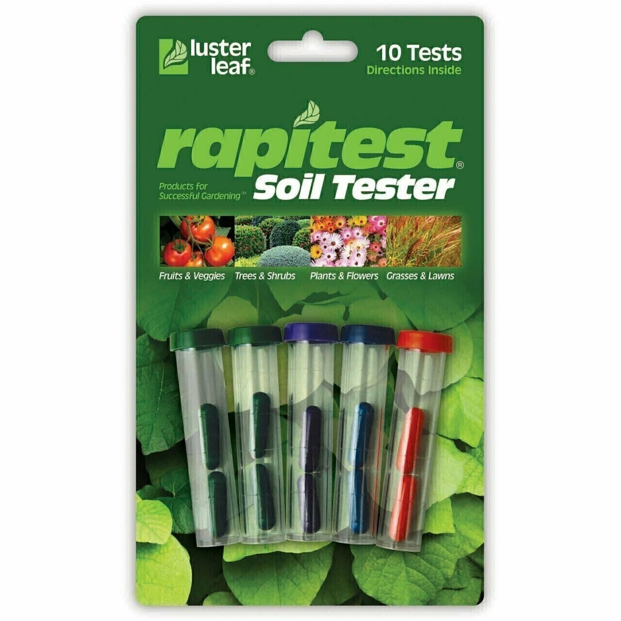 Luster Leaf Rapitest Soil Test Kit pH, NPK, size: 10 test