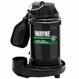 Wayne Sump Pump Cast Iron, size: 1/3 HP 63 GPM Stainless Steel Housing with Vertical Float Switch (mechanical) &amp; 8 foot Power Cord