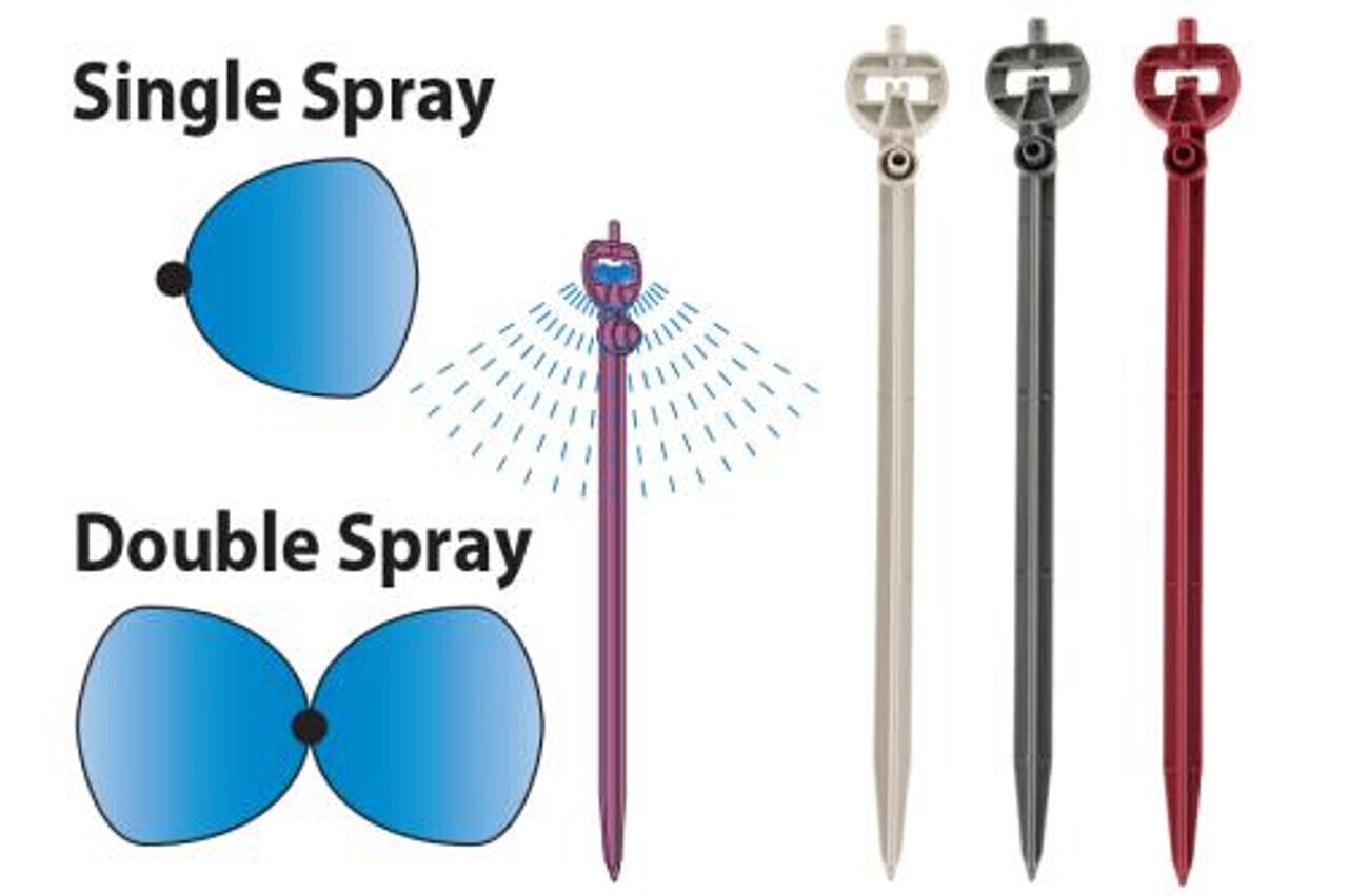 Hydro Flow Spray Stake Pressure Compensating, size: 3.2 GPH Plum 1/ each