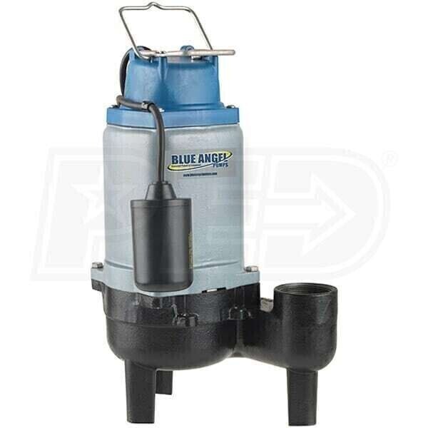 Blue Angel Sewage Pump with 8 foot cord Cast Iron, size: 1/2 HP 183 GPM F50SW