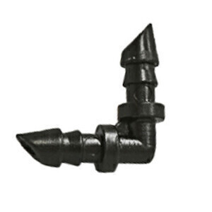 Grow1 Tubing Barbed Connector Fitting Elbow, size: 1/4 inch 1/ each