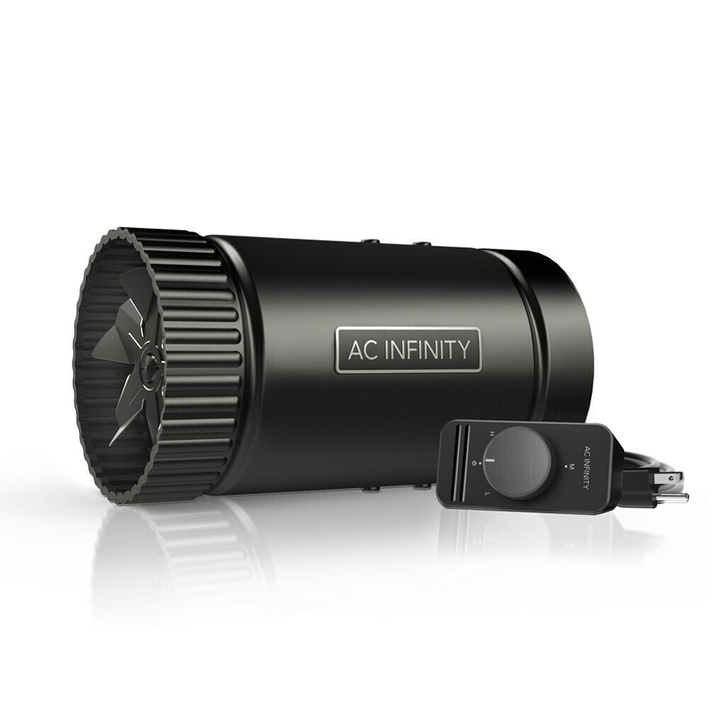 AC Infinity Cloudline Quiet Inline Duct Fan System with Speed Controller, size: 4 inch