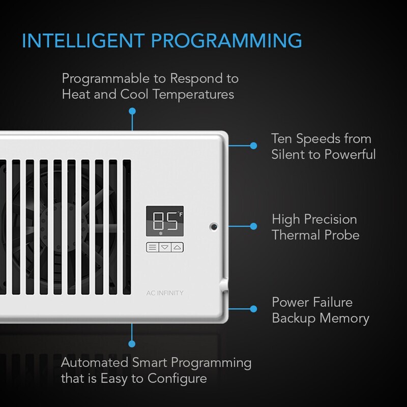 AC Infinity Airtap Quiet Register Booster System