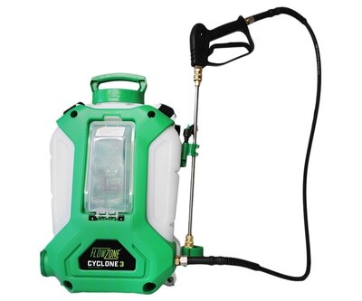 FlowZone Backpack Sprayer Cyclone Low Pressure 3.0 Standard Variable Speed Battery - 4 gallon