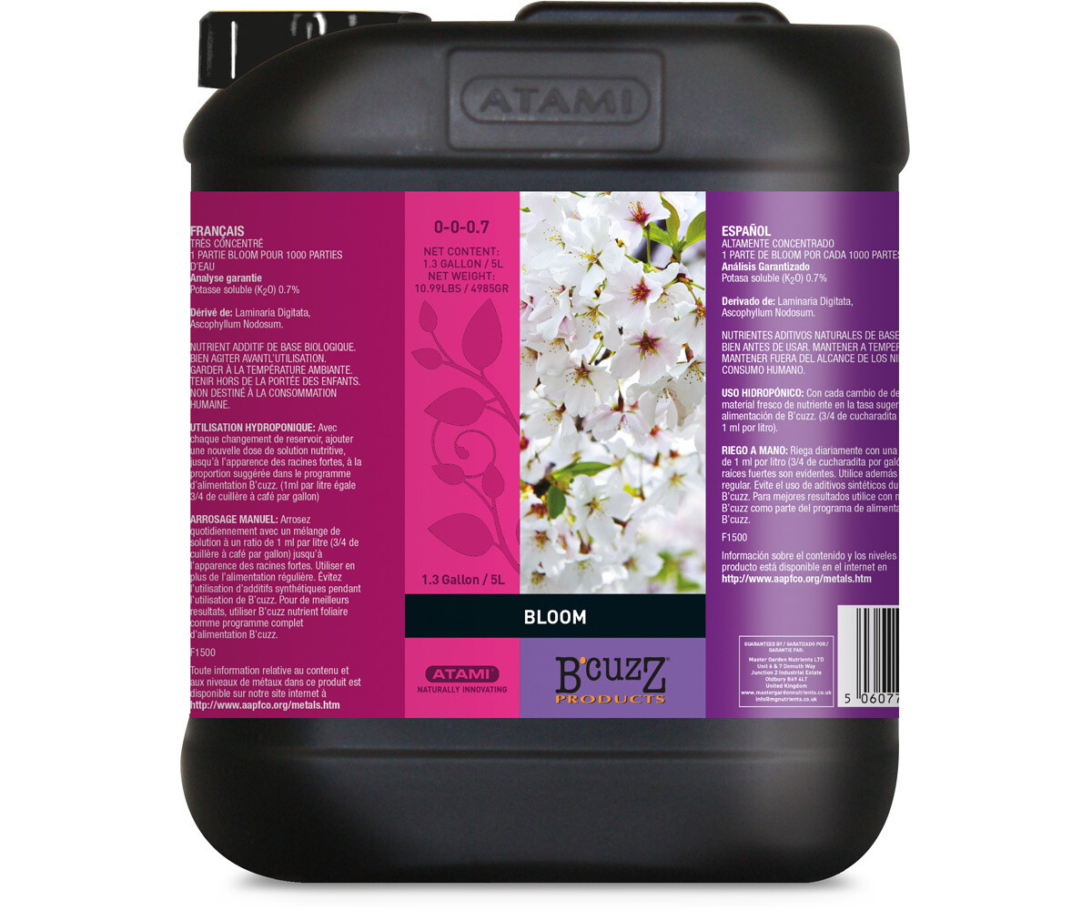 Atami B&#39;Cuzz Bloom 0-0-0.7 1.3 gallon 5 liter 1/ each