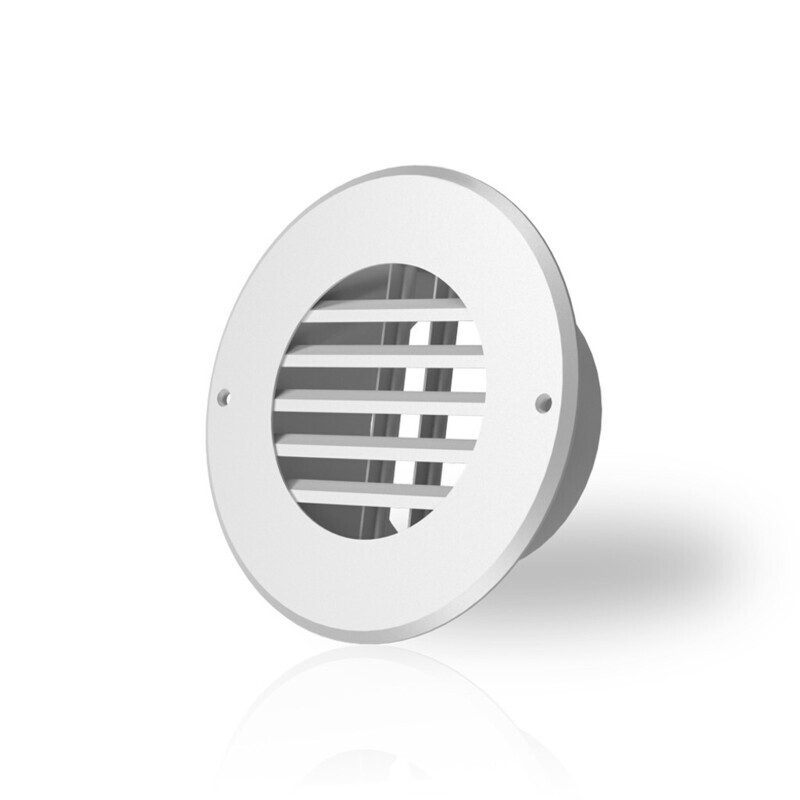 AC Infinity Duct Wall Mount Grille Vent 4 inch Steel White