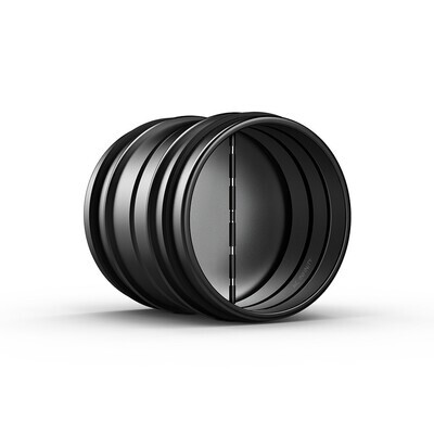 AC Infinity Backdraft Damper Ducting Insert Galvanized Steel Black AC Infinity Backdraft Damper Ducting Insert Galvanized Steel Black