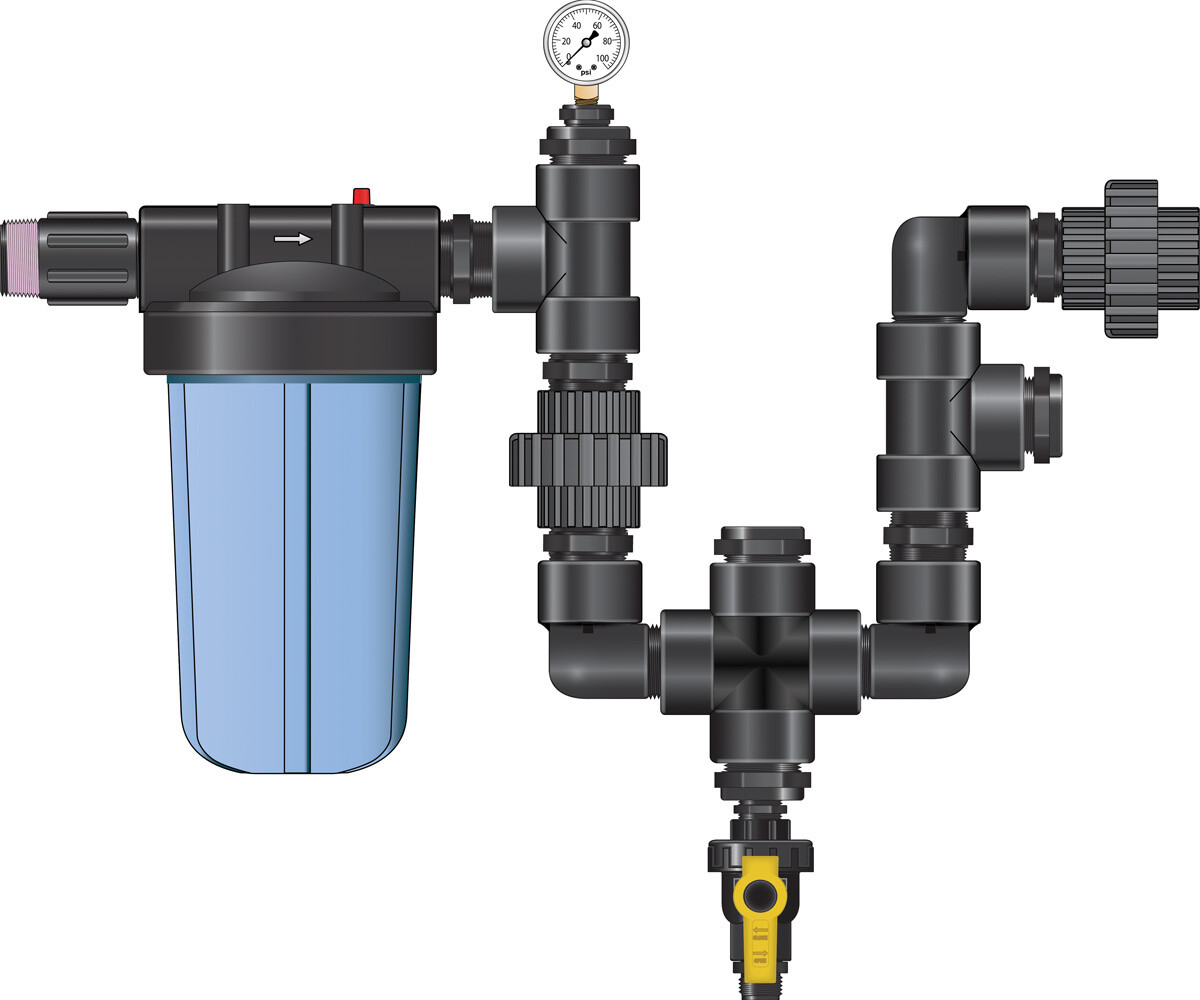 Dosatron Dilution Solutions Monitor Plumbing Kit no Monitor, size: 1/2 inch Hi-Flo