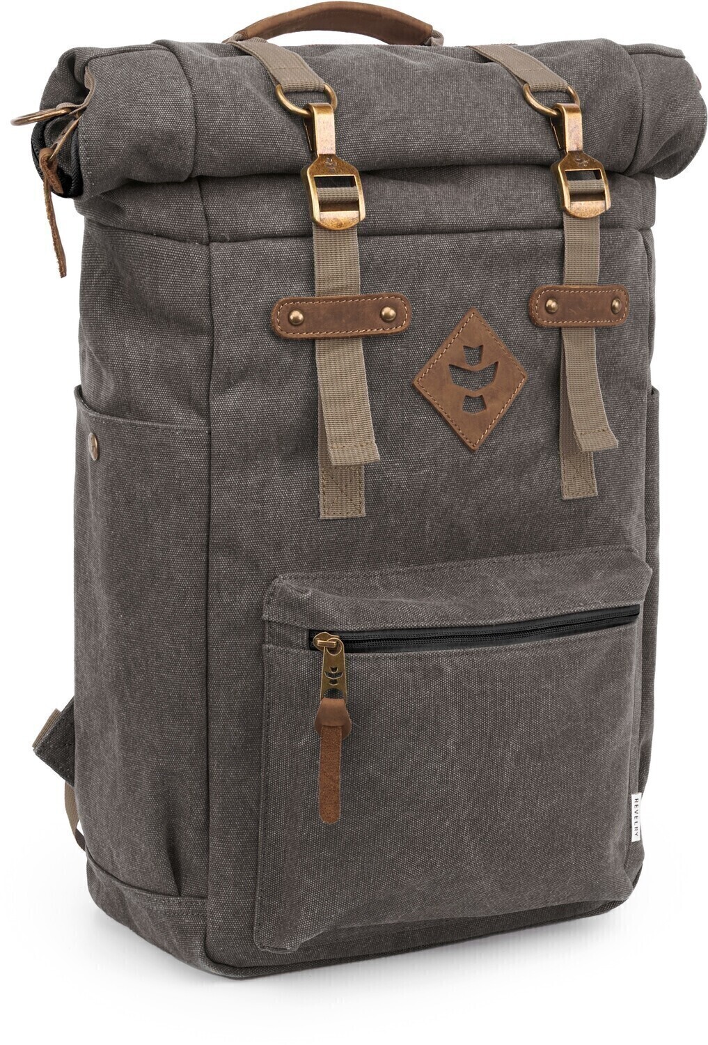 Revelry Supply Carbon-Lined Backpack Bag with Rolltop The Drifter, color: Ash
