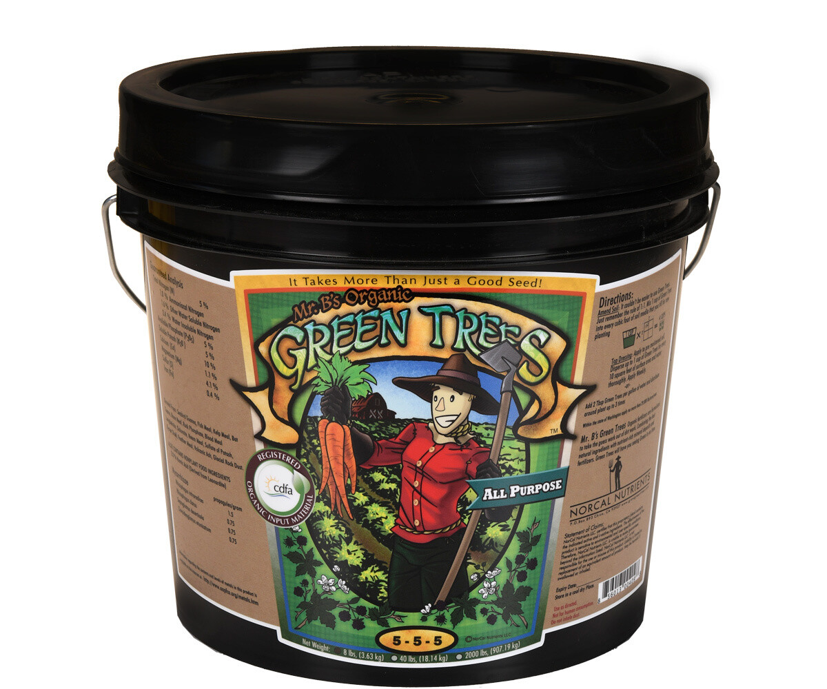 Mr. B&#39;s Green Trees Organic All Purpose 5-5-5, size: 8 pound 3.6 kilogram 1 gallon pail 1/ each