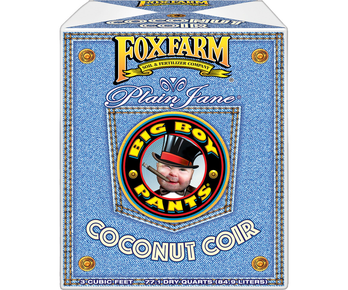 FoxFarm Big Boy Pants Coco Coir Coconut Fiber Loose Fill 3 cubic foot 85 liter 1/ each