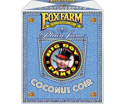 FoxFarm Big Boy Pants Coco Coir Coconut Fiber Loose Fill 3 cubic foot 85 liter 1/ each