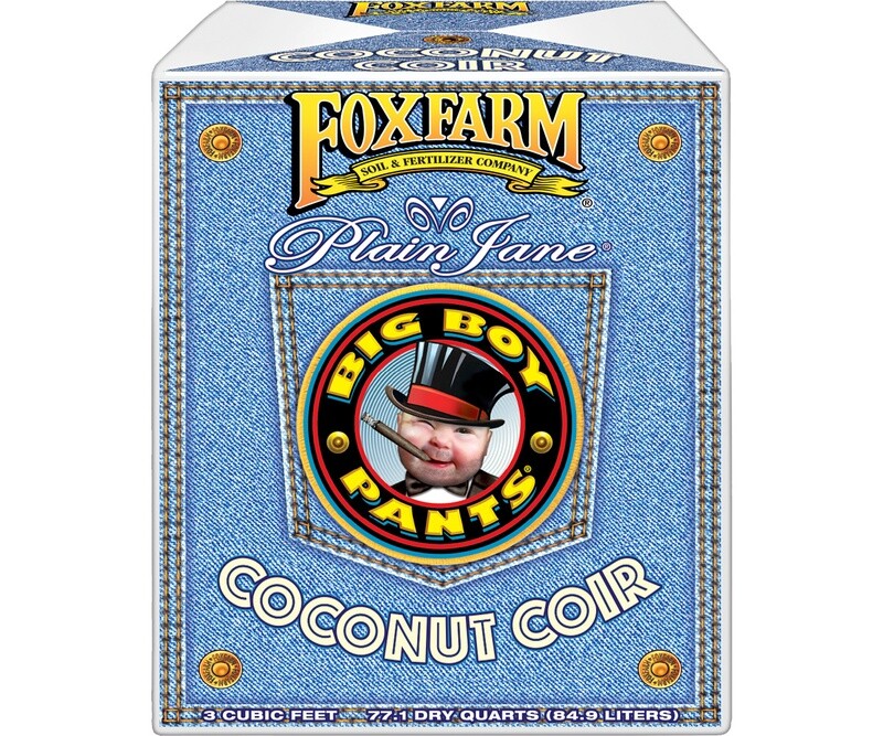 FoxFarm Big Boy Pants Coco Coir Coconut Fiber Loose Fill 3 cubic foot 85 liter 1/ each