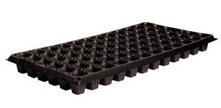 Hydrofarm 1020 Propagation Plug Tray Insert Heavy Duty Flat 72 Square Cell