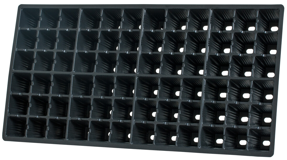 Hydrofarm 1020 Propagation Plug Tray Insert 10x20 inch 72 site Square Cells 1/ each