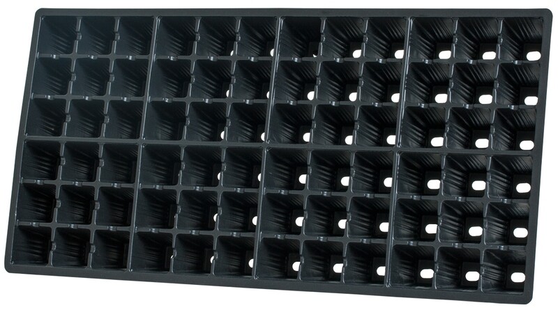 Hydrofarm 1020 Propagation Plug Tray Insert 10x20 inch 72 site Square Cells 1/ each
