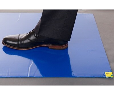 International Enviroguard Enviromat Blue Sticky Mat 24x36 inch 8 sheets of 30 pads 240/ pack