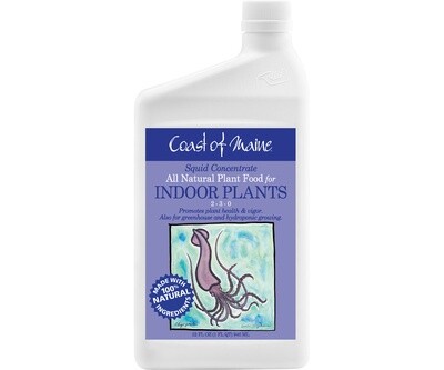 Coast of Maine Squid All Natural Liquid Plant Food 2-3-0 1 quart 1/ each