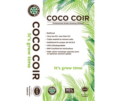 Char Coir Coconut Coir Coco Fiber 100% RHP Certified 50 liter