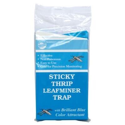 Seabright Laboratories Sensor Card Sticky Surface Monitor & Trapping for Thrip, Leafminer, etc. 3x5 inch 5/ pack