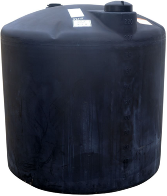 Norwesco Vertical Water Tank Closed Top Black