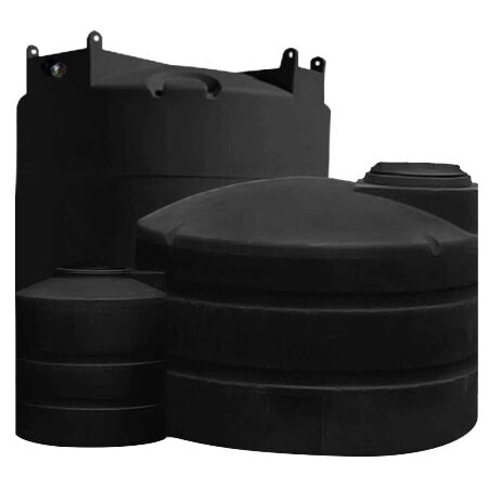 Rotoplas Vertical Water Tank Closed Top Black