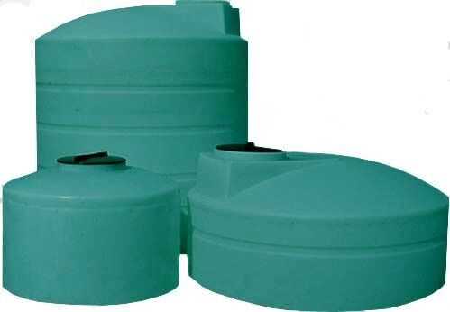 DuraCast Vertical Bulk Storage Tank Closed Top Green
