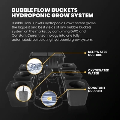 SuperPonics Hydro BubbleFlow Deep Water Culture Grow System