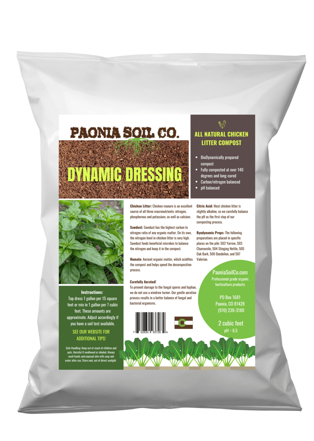 Paonia Soil Co Compost Dynamic Dressing