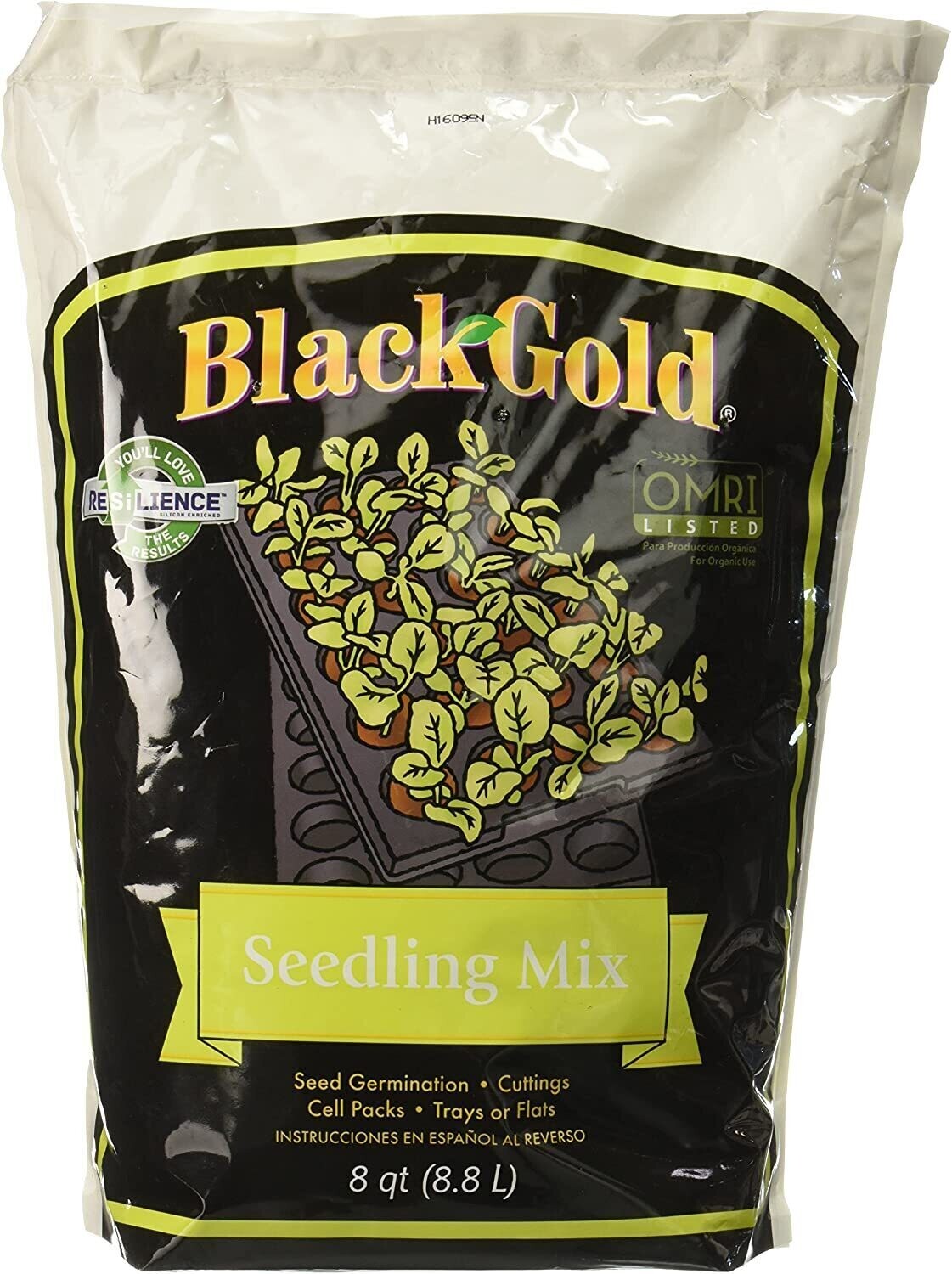 Sun Gro Black Gold Seedling Mix 0.05-0-0, size: 0.32 cubic foot 9 liter 8 dry quart 1/ each