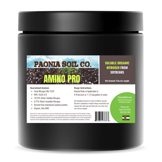 Paonia Soil Co Amino Pro Soluble Organic Nitrogen